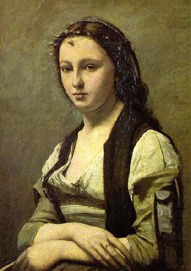 Jean Baptiste Camille  Corot Woman with a Pearl china oil painting image